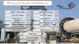 عرضه سیمان سفید شرق در بورس کالا سوم شهریور ماه